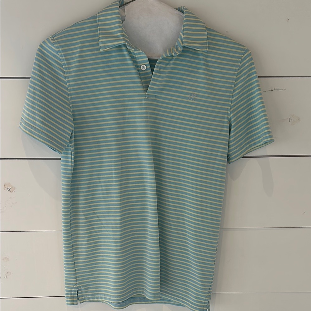 Boys Southern Tide Striped Polo Shirt